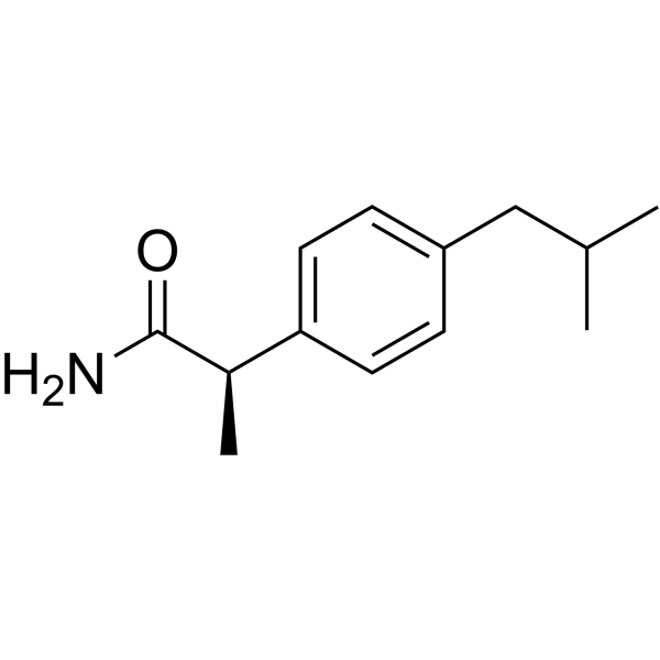 (-)-Ibuprofenamide Chemical Structure