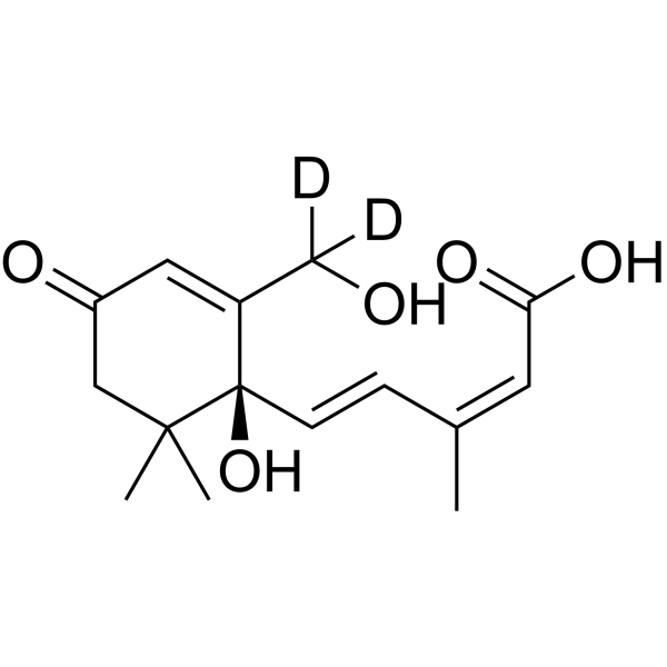 7'-Hydroxy ABA-d<sub>2</sub> Chemical Structure