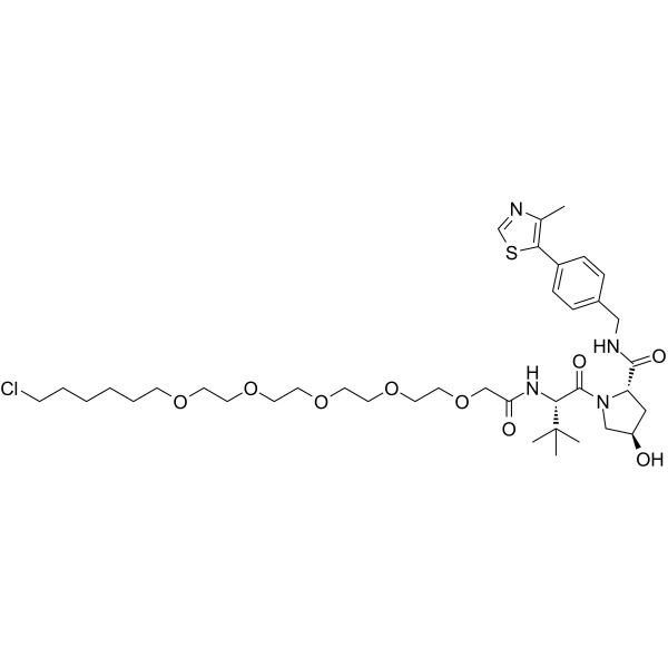 VH032-PEG5-C6-Cl Chemical Structure
