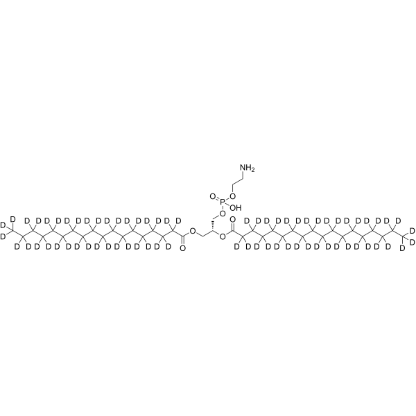 1,2-Distearoyl-sn-glycero-3-phosphorylethanolamine-d<sub>70</sub> Chemical Structure