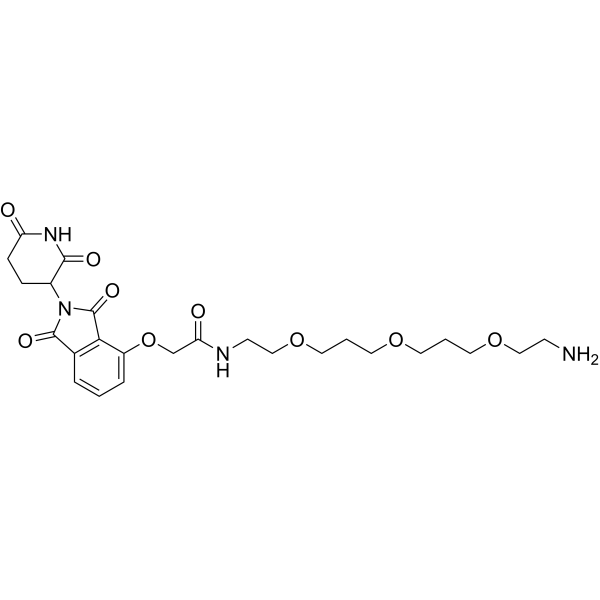 Thalidomide-O-amido-PEG1-(<em>C</em>1-PEG)2-<em>C</em>2-NH2