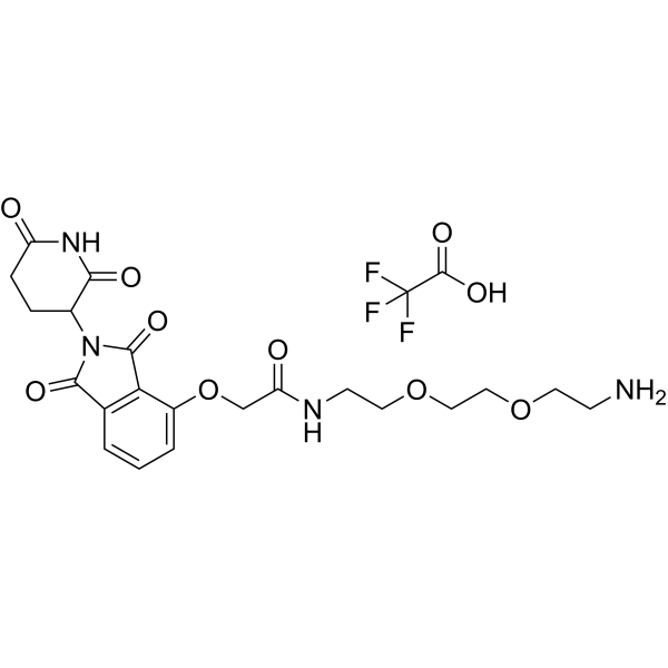 Thalidomide-O-amido-PEG2-<em>C</em>2-NH2 TFA