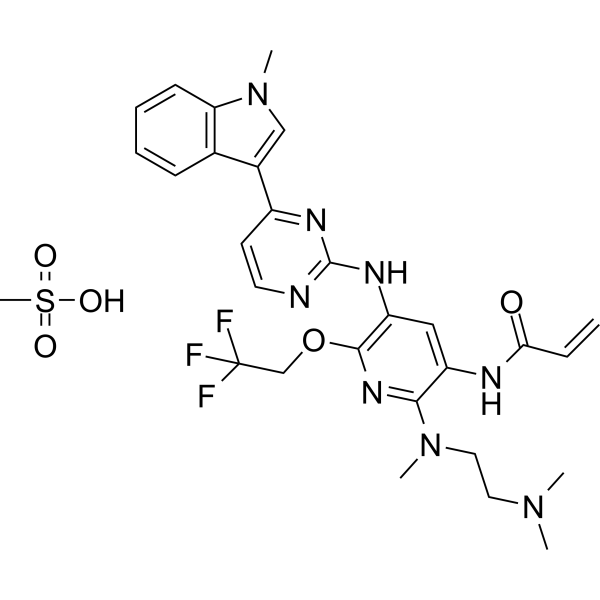Firmonertinib mesylate Chemical Structure