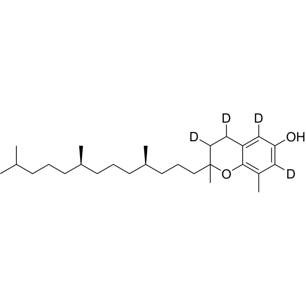 (2RS,4R,8R)-δ-Tocopherol-d<sub>4</sub> (Mixture of Diastereomers) Chemical Structure