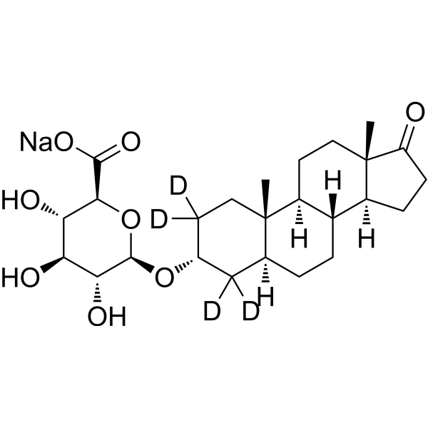 <em>Androsterone</em> glucuronide-d4 sodium
