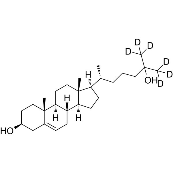 25-Hydroxycholesterol-d<sub>6</sub> Chemical Structure