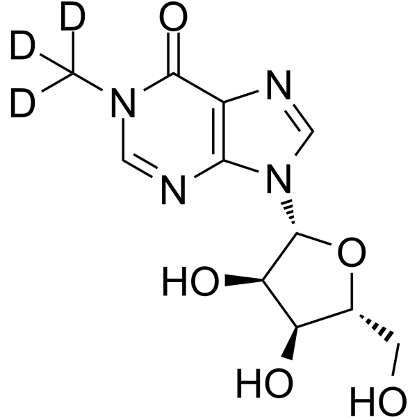 1-Methylinosine-d<sub>3</sub> Chemical Structure
