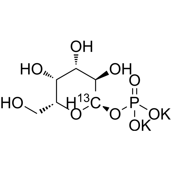 Galactose 1-phosphate-<sup>13</sup>C potassium Chemical Structure