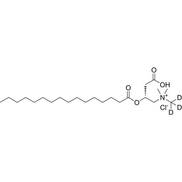 L-Palmitoylcarnitine-d<sub>3</sub> hydrochloride
