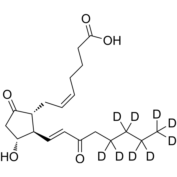 15-Keto-prostaglandin E2-d<sub>9</sub> Chemical Structure