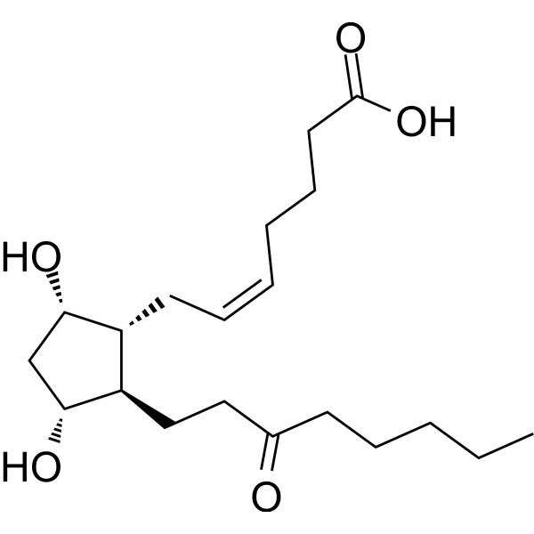 13,14-Dihydro-15-keto-PGF2α Chemical Structure
