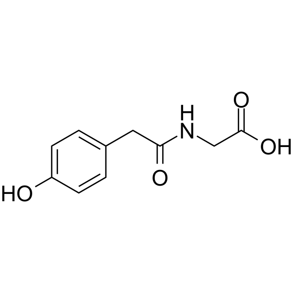 Hydroxyphenylacetylglycine Chemical Structure