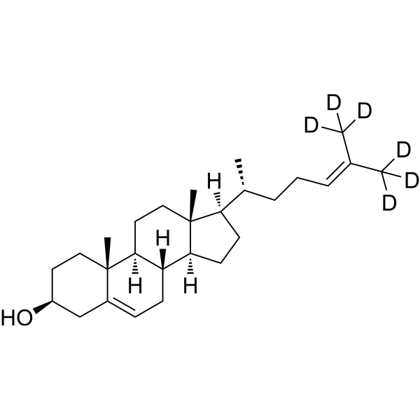 Desmosterol-d<sub>6</sub> Chemical Structure