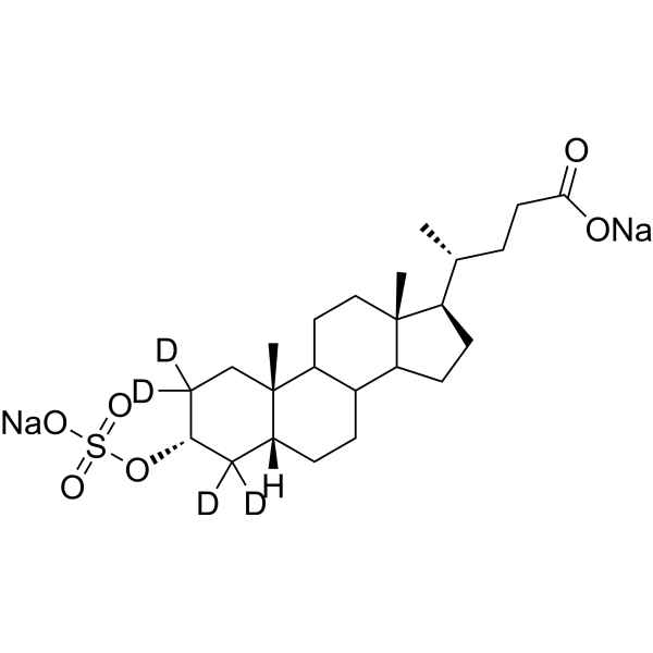 <em>Lithocholic</em> acid 3-sulfate-d<em>4</em> disodium
