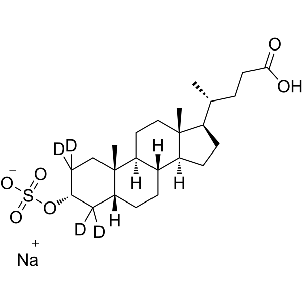 Lithocholic acid 3-sulfate-d4（ sodium salt）