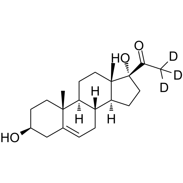 17a-Hydroxypregnenolone-d<sub>3</sub> Chemical Structure