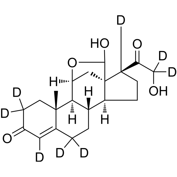 Aldosterone-d<sub>8</sub> Chemical Structure