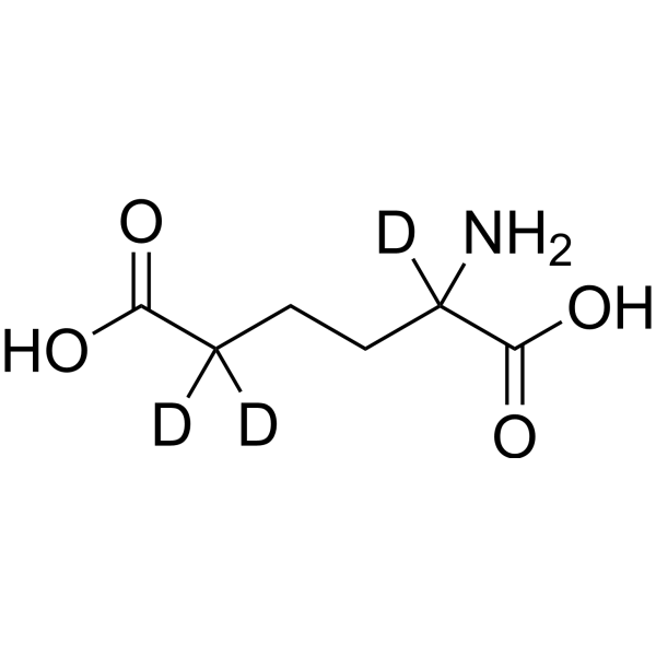 Aminoadipic acid-d<sub>3</sub> Chemical Structure