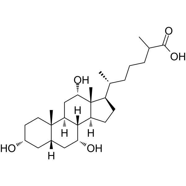 Trihydroxycholestanoic acid Chemical Structure