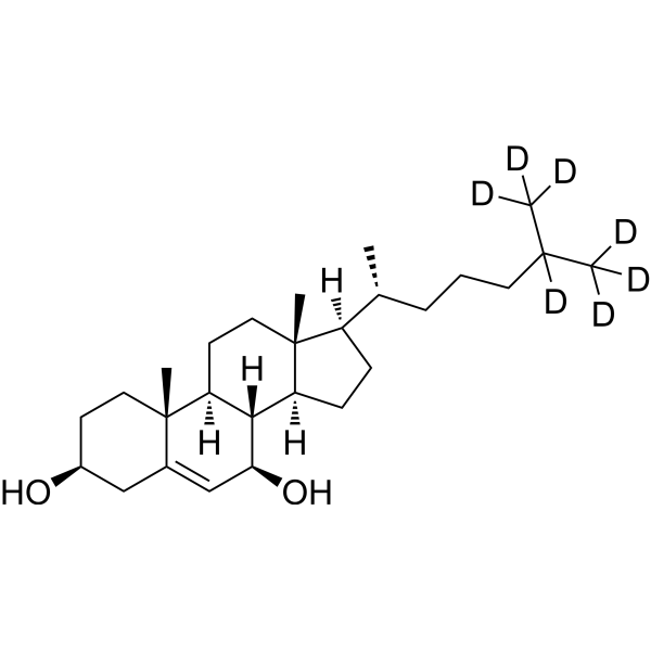 7ß-Hydroxycholesterol-d<sub>7</sub> Chemical Structure