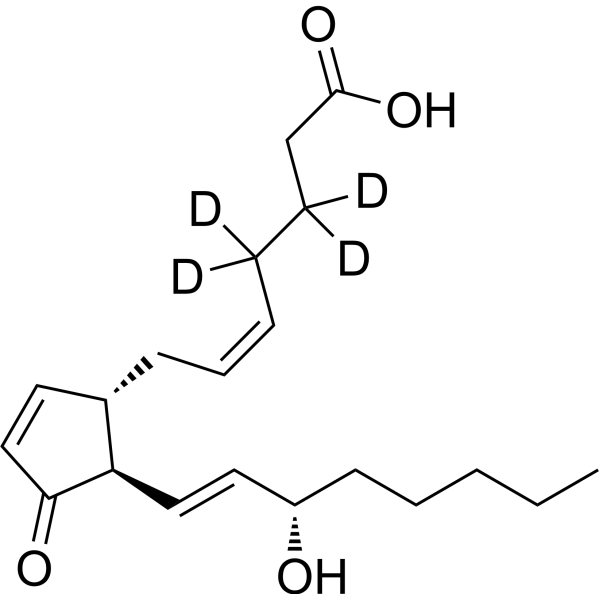 Prostaglandin J2-d<sub>4</sub> Chemical Structure