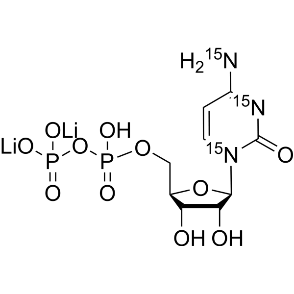 Cytidine diphosphate-<sup>15</sup>N<sub>3</sub> dilithium Chemical Structure