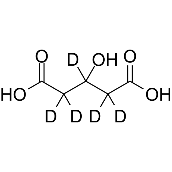3-Hydroxyglutaric acid-d<sub>5</sub> Chemical Structure