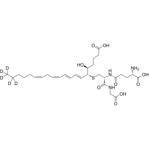 Leukotriene C4-d<sub>5</sub> Chemical Structure