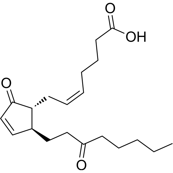 13,14-Dihydro-15-keto-prostaglandin A2 Chemical Structure