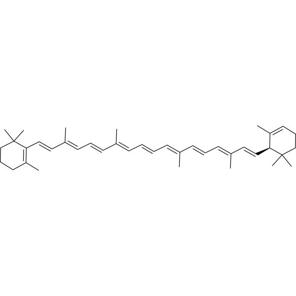 α-Carotene Chemical Structure