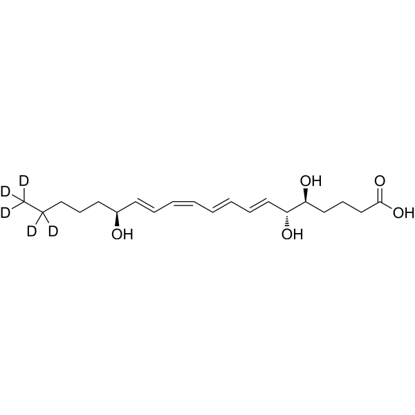 Lipoxin A4-d<sub>5</sub> Chemical Structure