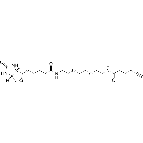 Biotin-PEG2-C4-alkyne Chemical Structure