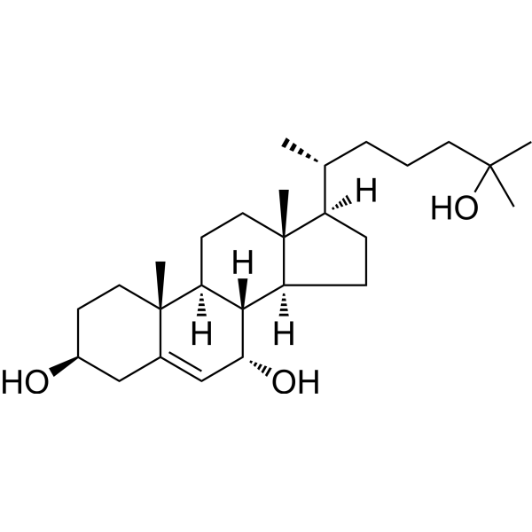 7α,25-Dihydroxycholesterol Chemical Structure