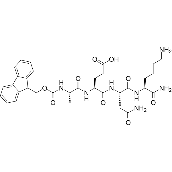 Fmoc-Ala-Glu-Asn-Lys-NH2 Chemical Structure
