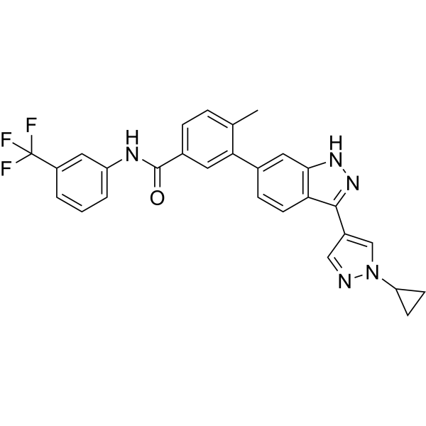 FGFR1/DDR2 inhibitor 1 Chemical Structure