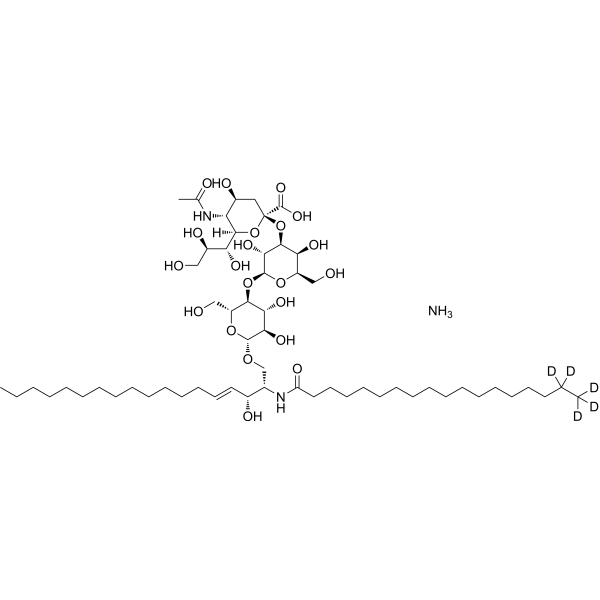 Ganglioside GM3-d5 Bovine <em>Milk</em> ammonium salt
