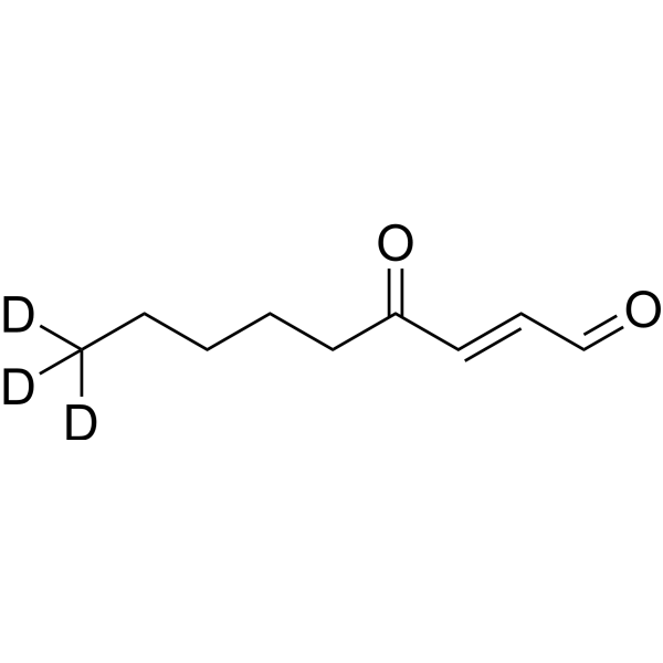 (E)-4-Oxo-2-nonenal-d<sub>3</sub> Chemical Structure