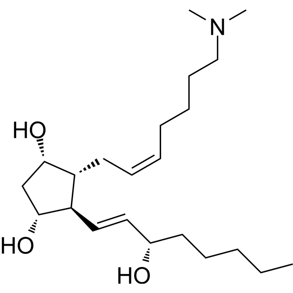 Prostaglandin F2α dimethyl amine Chemical Structure