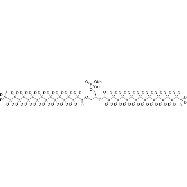 1,2-Distearoyl-sn-glycero-3-phosphate-d<sub>70</sub> sodium Chemical Structure