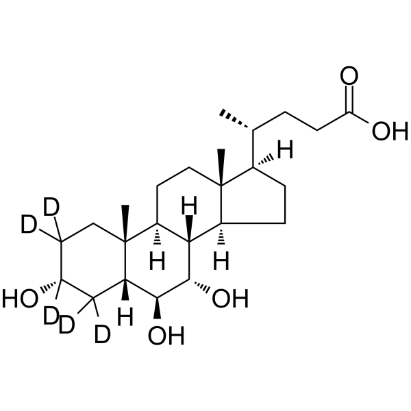 α-Muricholic acid-d<sub>5</sub> Chemical Structure