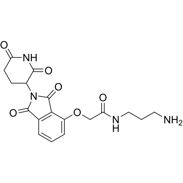 Thalidomide-O-amido-C3-NH2 Chemical Structure