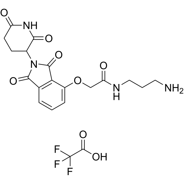 Thalidomide-O-amido-C3-NH2 TFA Chemical Structure