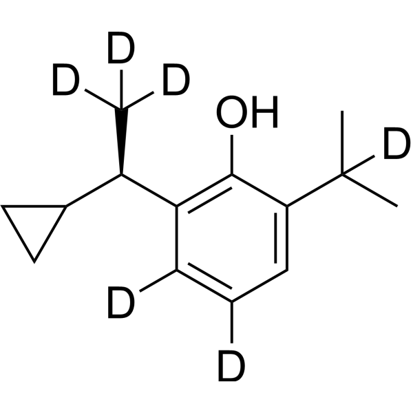 Cipepofol-d<sub>6</sub> Chemical Structure