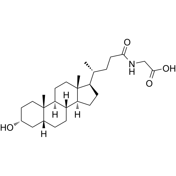 Glycolithocholic acid Chemical Structure