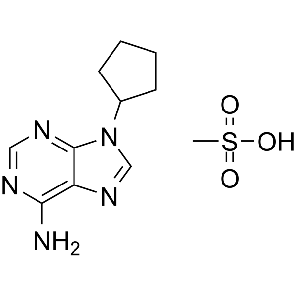 <em>9</em>-Cyclopentyladenine monomethanesulfonate
