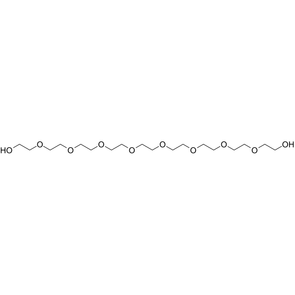 Nonaethylene glycol Chemical Structure