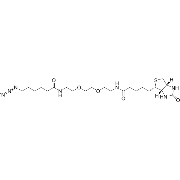 Biotin-PEG2-C6-azide Chemical Structure