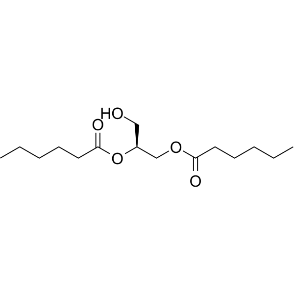1,2-Dihexanoyl-sn-glycerol Chemical Structure
