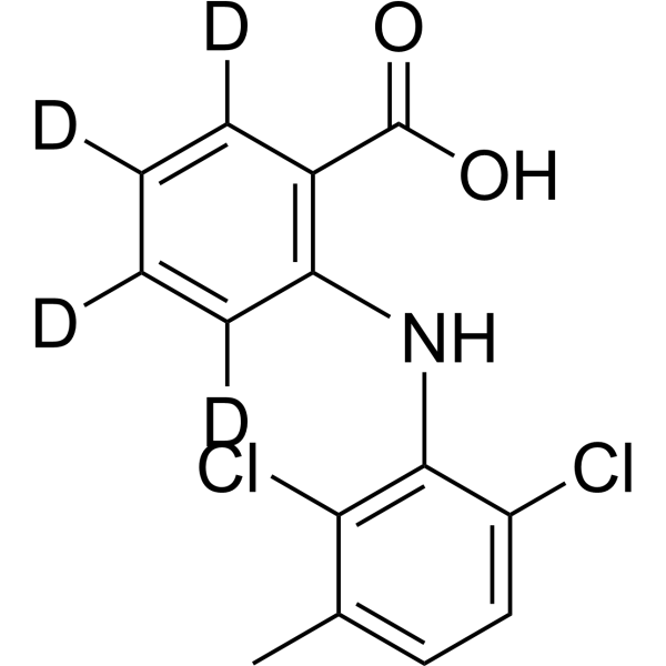 Meclofenamic acid-d<sub>4</sub> Chemical Structure