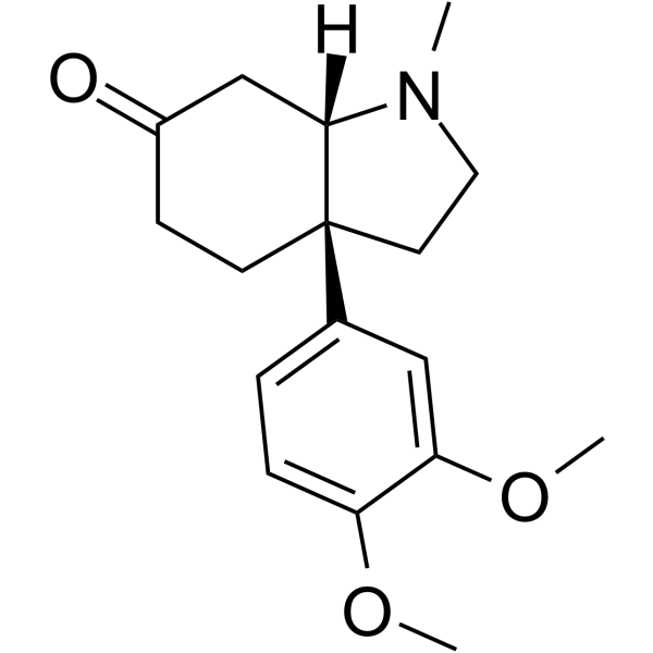 (-)-Mesembrine Chemical Structure
